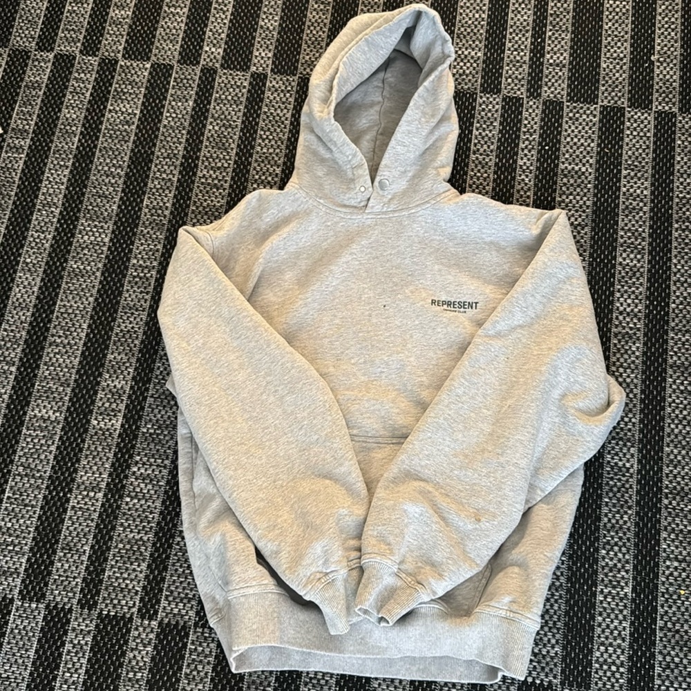 Represent Gray Hoodie Sweatshirt